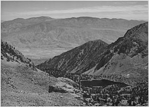 "Owens Valley from Sawmill Pass, Kings River Canyon (Proposed as a national park)," California, 1936., ca. 1936 - NARA - 519935