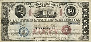 1877 4% $50 United States Consols 