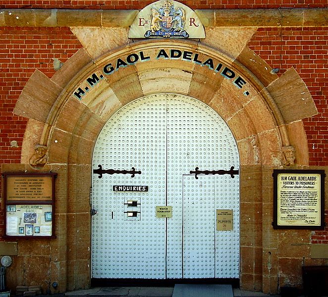 Adelaide Gaol main door