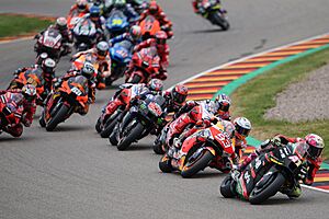 Aleix Espargaró leads the pack 2021 Sachsenring