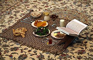 An Iranian iftar meal (2)
