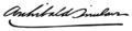 Archibald Sinclair Signature