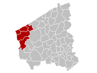 Arrondissement Veurne Belgium Map.png