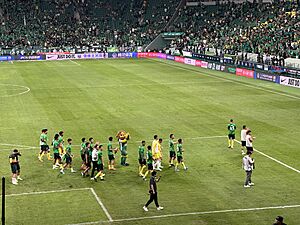 Beijing Guoan players after a match vs Wuhan Three Towns, 16 July 2023