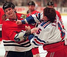 Ashes of late NHL enforcer Bob Probert spread in penalty box