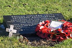 British Nuclear Tests Veterans Association memorial