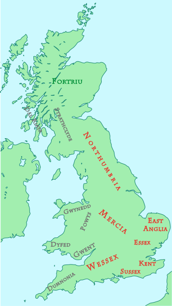 Britain around AD 800