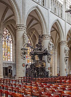 Brussels - Cathedral of St. Michael and St. Gudula Pulpit