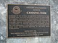 Canningdam plaque