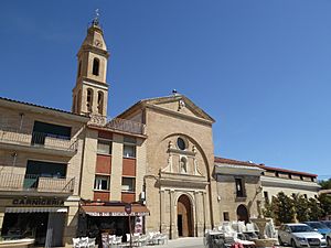 Church and cloister of the ancient franciscan convent in Pina de Ebro