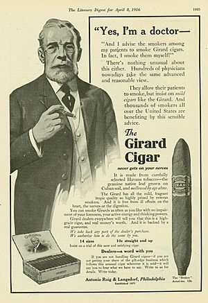 Cigar ad yes Im a doctor