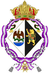 Coat of Arms of Carlota, Titular Empress of México (Order of Queen Maria Luisa)