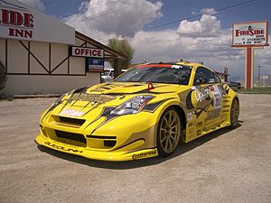 Daijiro Inada's car at the May 2006 run of the Nevada Open Road Challenge