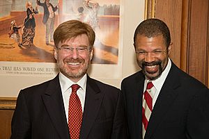 David Huebner, Former United States Ambassador to New Zealand and Samoa (left), with spouse, Dr Duane McWaine..jpg