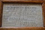 Death Certificate of Thomas Clarke