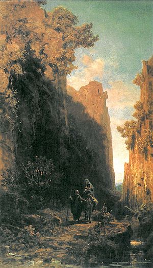 Die Flucht nach Aegypten (Spitzweg)