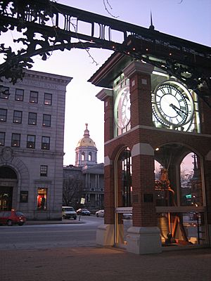 The New Hampshire State House as seen from Eagle Square