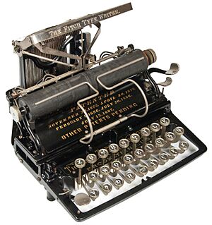 Fitch 1 typewriter, 1888 (Martin Howard Collection)