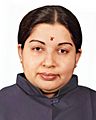 Former Chief Minister of Tamil Nadu J Jayalalithaa in 1991