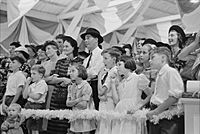 Group Watching Magician Donaldsonville LA Fair 1938