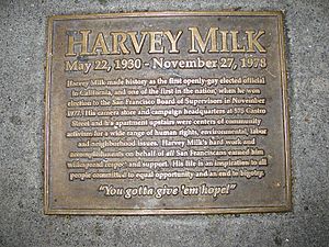 Harvey Milk plaque