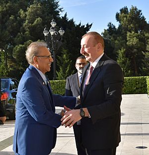 Ilham Aliyev met with President of Pakistan Arif Alvi 01