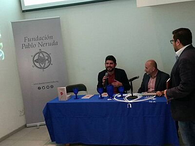 José Baroja en la Fundación Pablo Neruda