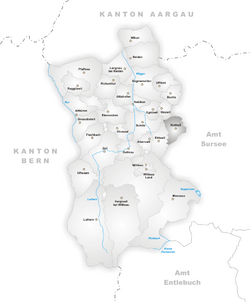 Karte Gemeinde Kottwil