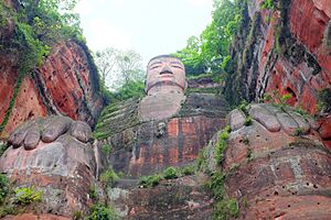 Leshan Giant Buddha View from below