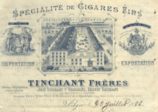 Letterhead for Tinchant Fréres, ca 1895