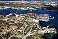 Luchtfoto van de marinebasis Parera op Curaçao