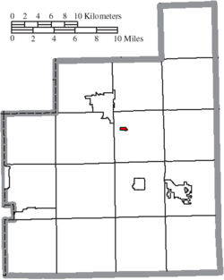 Location of Aquilla in Geauga County
