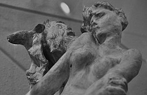 Maryhill Museum - Rodin - Minotaur c. 1886 (plaster) - detail 04