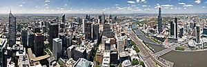 Melbourne Skyline from Rialto Crop - Nov 2008