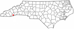 Location of Rosman, North Carolina