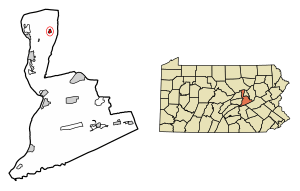 Location of Turbotville in Northumberland County, Pennsylvania.