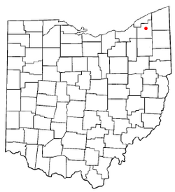 Location of Aquilla, Ohio