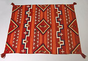 Probably Bayeta-style Blanket with Terrace and Stepped Design, 1870-1880, 50.67.54