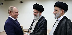 Putin meeting with Iranian leaders (2022-07-19)