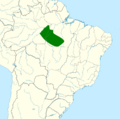 Pyrilia aurantiocephala map