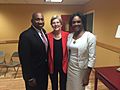 Representative alongside Senator Elizabeth Warren & Wife