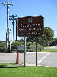 Rockingham Coastal Drive sign, September 2019