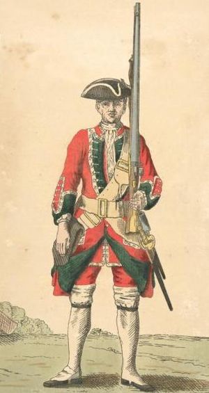 Soldier of 46th regiment 1742