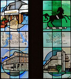 Southwark, Christ Church, Windows on the World of Work 3
