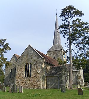 St Giles' Church, Horsted Keynes (from WSW)