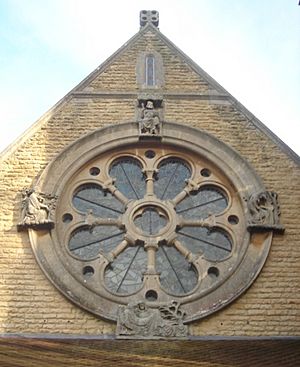 St Michael and All Angels Church, Lowfield Heath (Rose Window)