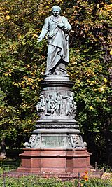 Statue of Adalbert Lanna in České Budějovice