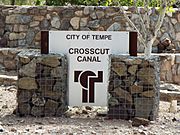 Tempe-Crosscut Canal Marker