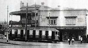 Tram at Erskineville terminus