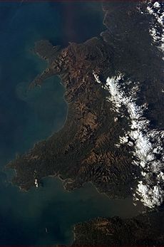 Wales from ISS
